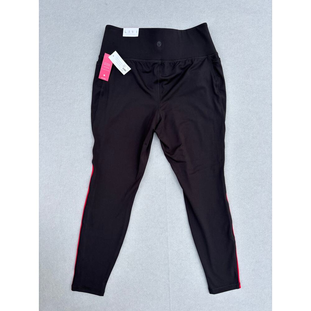 NWT Lane Bryant Livi 7/8 Legging SIZE 14/16 pockets gym activewear wicking black - Picture 2 of 7